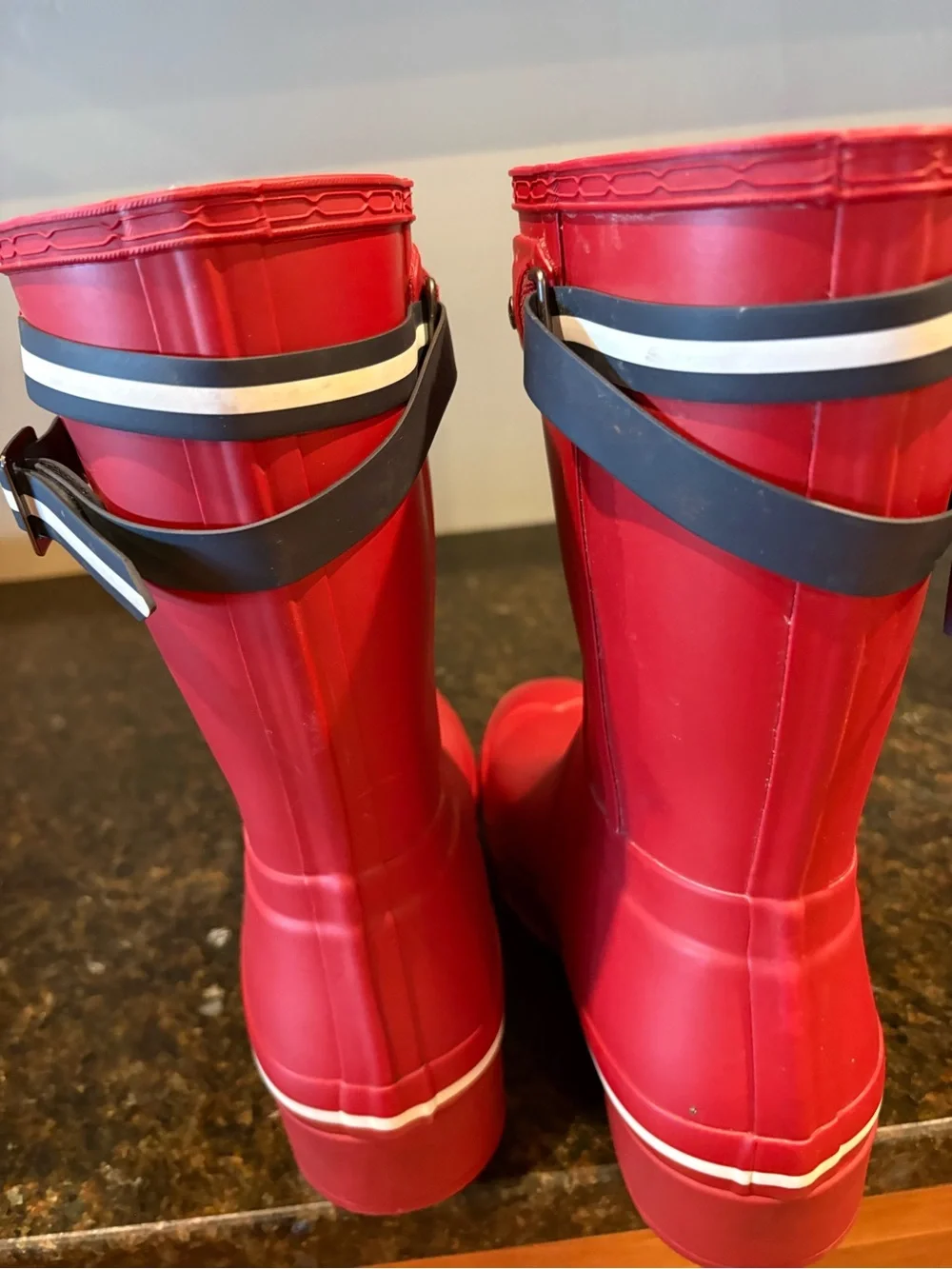 Hunter Red Matte Mid-Calf Rain Boots